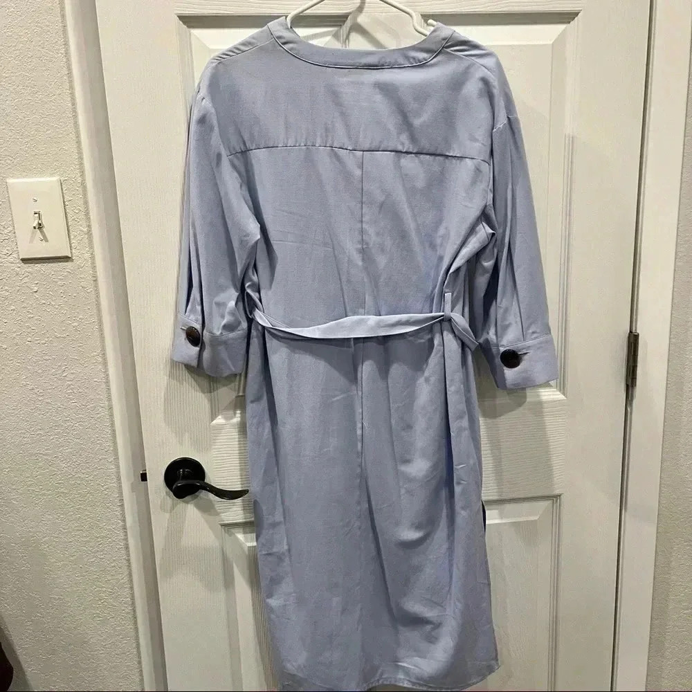 Zara Basic midi Tunic Dress with big chunky buttons and waist cinched belt❤️ - Picture 13 of 14